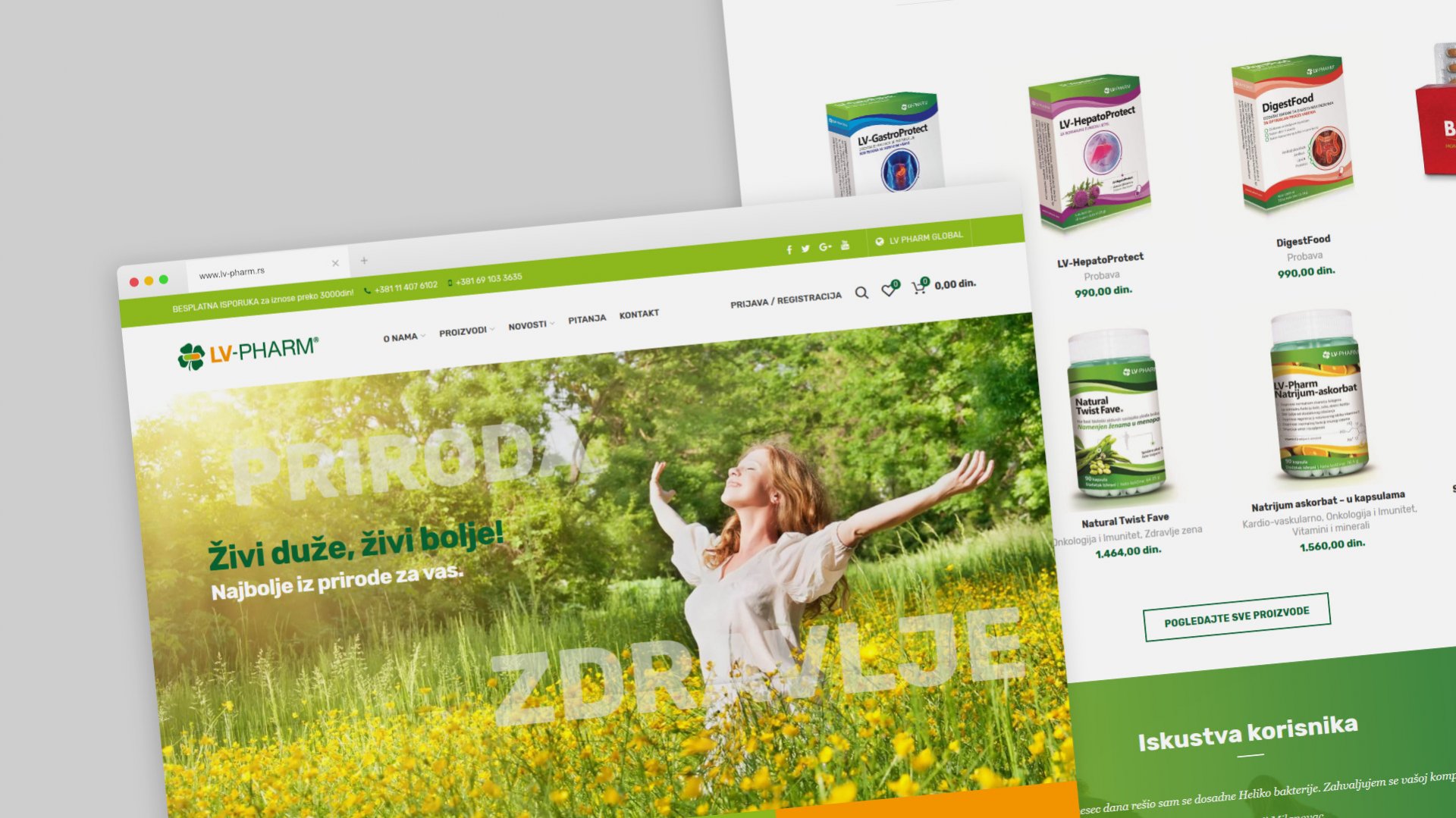Natural remedies website redesign